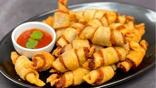 বিকালের নাস্তার জন্য আলুর সমুচা  Aloo Samosa  Potato Roll Samosa  Easy Potato Snacks Recipe