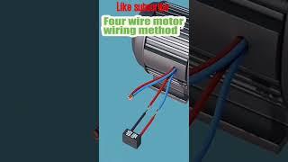 Electric Motor with 4 wire connection tips #shorts #viral #electrical