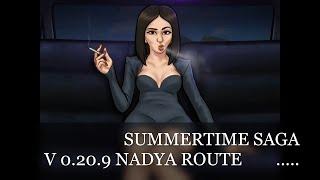 SUMMERTIME SAGA V0.20.9 PART 1 NADYA ROUTE  AND EVERYTHING GAMEPLAY WITH SAVE