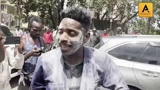 CHAOS IN LANGATA  ERIC OMONDI GIVES OUT FREE UNGA TO CITIZENS