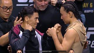 Jéssica Andrade vs. Yan Xiaonan - Press Conference Staredown  UFC 288 - rWMMA