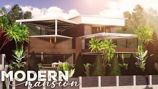 Bloxburg Large Modern Mansion No Largeplot  Roblox  Speedbuild