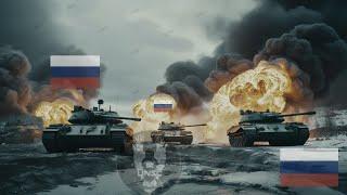 Fierce Battle Occurs Several Russian T-90M tank crew killed by brutal M1 ABRAMS ambush  in Ukrain