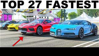 Top 27 Fastest Cars Drag Race in Forza Horizon 4 2021 Update