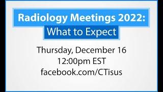 Facebook Live Radiology Meetings 2022 What to Expect