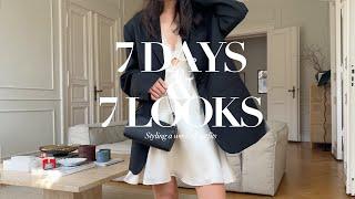 7 Days & 7 Looks  Summer Outfits strictly in BlackWhiteBeige only  Minimal Wardrobe