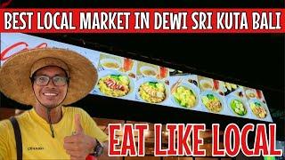 Local food center Dewi Sri Legian Kuta Local cheap food in Bali