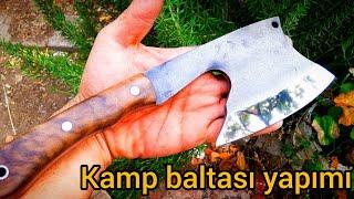 SLEİPNER Çelik balta yapımı  making a steel axe mini kamp baltası