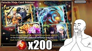 NxB NV New Favorite Ninja Card Summon 200 Shinobite