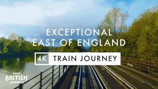 Exceptional East of England Train Journey  Relaxing 4K Drivers View  Norwich – Cromer