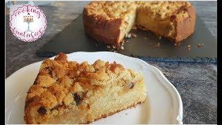 Apple Crumble Cake  Super Moist Vanilla Cake with Caramelized Apples and Crunchy Topping