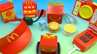 2023 McDONALDS DRIVE THRU PLAY SET of 7 HAPPY MEAL COLLECTIBLES VIDEO REVIEW