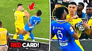 Cristiano Ronaldo Elbow KICK & RED Card against Al-Hilal 