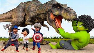 Scary Teacher 3D & Baby Miss T VS T-Rex Dinosaurs Battle in Jurassic Word  Dinosaur Funny Video