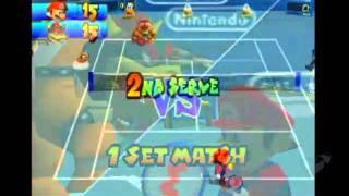 Super mario tennis N64 gameplay