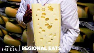 How Swiss Emmentaler Cheese Is Made  Regional Eats