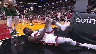 Victor Oladipo gets carried off after scary knee injury vs Bucks