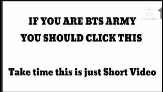 BTS Army Can only open this video
