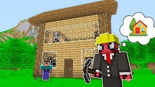 NOOBA YENİ EV YAPTIK  - Minecraft