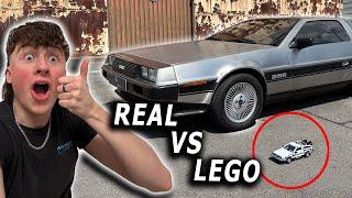 Comparing A Lego DeLorean To A Real DeLorean