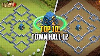 TOP 10 Town Hall 12 TH12 TrophyHybridFarming Base Layout + Copy Link 2024  Clash of Clans