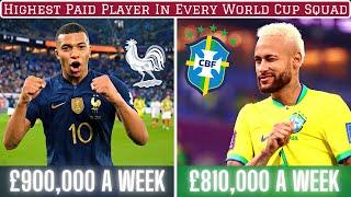 Highest Paid Player In EVERY 2022 World Cup Squad