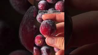 You have to try frozen grapes as a snack  #healthyrecipes #easyrecipe #foodasmr