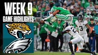 Jaguars vs Eagles  Week 9 Highlights