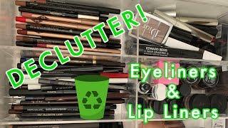 DECLUTTER Eyeliners and Lip Liners