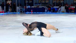 Vampire Amber Glenn performs to Olivia Rodrigo at the Patriot Figure Skating Clubs 2024 Ice Show