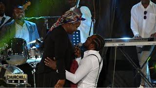 Prof Hamo and Jemutai first joint appearance on Churchill show