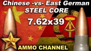 7.62x39 Steel Core Chinese -vs- East Geman