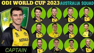 Icc Odi World Cup 2023  Team Australia Squad  Australia Team Squad For Odi World Cup 2023  WC2023