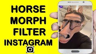 HOW TO GET HORSE MORPH FILTER INSTAGRAM