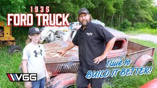 Chopped Top 1935 Ford Truck is Back  lets BUILD IT BETTER