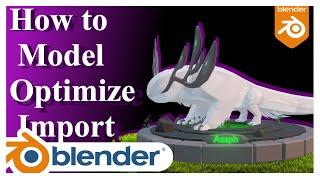 How to 3D model and optimize Creatures in blender  Blender Tutorial