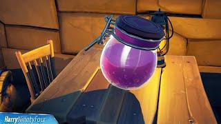 Collect Grimbles Love Potion Fort Crumpet Coral Cove or Stealthy Stronghold Location - Fortnite