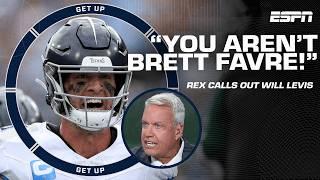 You AREN’T Brett Favre ️ - Rex Ryan on Will Levis’ ‘’selfish’ turnover vs. Jets  Get Up