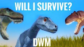 How long can I survive as old herrerasaurus in dwm?Dinosaur World Mobile Roblox