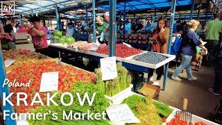 Krakow Farmers Market 4K - Stary Kleparz - Polish Food Market 60fps