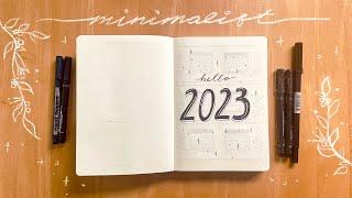 2023 Minimalist Bullet Journal Set Up  Time Management & Mindfulness