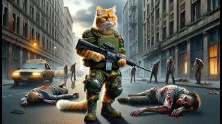 Part 2 The zombies are comingA little cat saved the world 