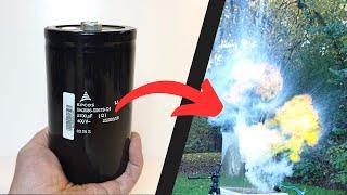 Blowing up BIG capacitors