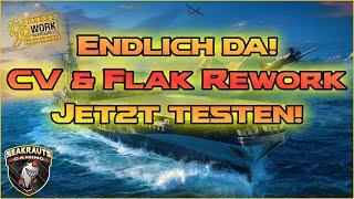 TEST kommt  CV & Flak Rework darum gehts  World of Warships