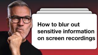 How To Blur a Screen Share in Ecamm Live