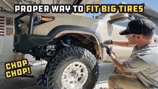 Tacoma Aluminum Fender Liners  How to Trim for Big Tires  C4 Fabrication