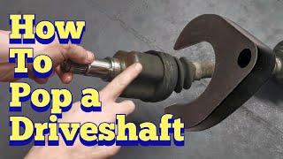 Pop a Driveshaft from a Gearbox Easily. Front Wheel Drive. Cheap Tool