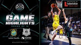 Lenovo Tenerife v Surne Bilbao  Round of 16 Week 3  Highlights - Basketball Champions League 2223