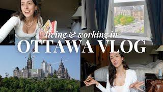 a few days living and working in Ottawa Canada   HOMETOWN STAYCATION VLOG staying in a castle