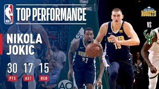 Nikola Jokic Gives a MONSTER Performance 301715 vs. the Bucks  February 15 2018